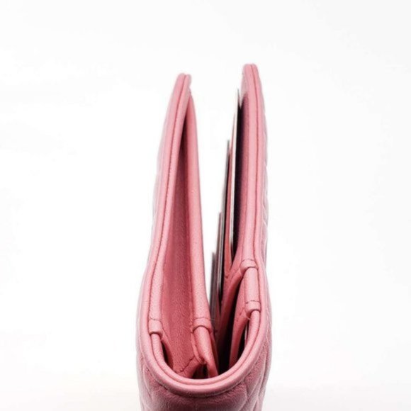 Authentic Chanel Camellia Rose Pink Bifold Wallet - Picture 9 of 15